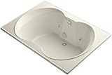 KOHLER K-1226-CD-47 Overture 60" x 42" Drop-In Whirlpool with Reversible Drain and Custom Pump Locat