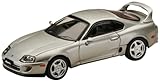 HJ64 1/64 トヨタ スープラ RZ (JZA80) アクティブスポイラーパーツ付き シルバーメタリックグラファイト 完成品