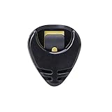 ポータブルギターピックピックホルダーケースボックスアコースティックハート型ギターアクセサリー