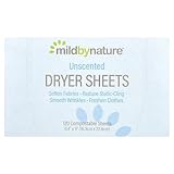 Mild By Nature, 柔軟剤シート、無香料、コンポスタブル（生分解性）シート120枚