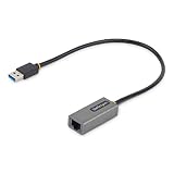 StarTech.com USB有線LANアダプター／USB-A接続／USB 3.2 Gen1／10/100/1000Mbps／30cm一体型ケーブル／各種OS／ドライバーインストール不要／スペースグレー／ギガビットイーサネット／ノートパソコン用 RJ45 ネットワーク 変換 コンバーター USB31000S2