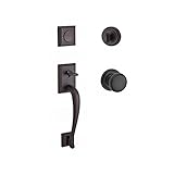 Baldwin FDNAPXROUTRR112 Reserve Full Dummy Handleset Napa x Round with Traditional Round Rose in Age