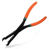 SPEEDWOX U字型 スナップリングプライヤー Uジョイントスナップリングプライヤー トリム クリップ プライヤー Uスナップリングプライヤー u スナップリングプライヤー トリムクリッププライヤー トリムツール メタルパネルクリップ取り外しプライヤー ノンスリップコンフォートグリップハンドル プロ仕様 自動車修復ツール 車用ユニバーサル ストレートタイプ