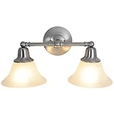 Monument 617219 18インチW by 9 – 1 / 4インチH by 8 – 3 / 8インチProj。ソノマ照明コレクション2ライトVanity、つや消しニッケル