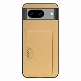 LOOF SKIN SLIM-SLOT レザー カード収納 スマホケース for Google Pixel 8 用 ケース カバー 背面 ストラップホール カードポケット シンプル 耐衝撃 薄型 軽量 leather [ゴールド]