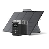 EcoFlow ポータブル電源 ソーラーパネルセット 太陽光発電セット DELTA 2 １枚400Wソーラーパネル セット ポータブル電源 