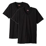 [ヘインズ] Tシャツ(2枚組) 綿100% 抗菌防臭 半袖 魂シリーズ 2P ビジカジ魂 VネックTシャツ HM1ER702 メンズ ブラック M