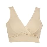 YING LAN　コットン　ベスト　クロスオーバー　授乳用　ブラジャー　下着 ノンワイヤー ナイト ブラ　スリープブラ　妊婦　授乳　スポーツ　ヨガ 　肌の色