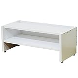 ライフスタイリングショップ シューズボックス 靴箱 台座 幅75cm アジャスター付 ホワイト JS-96WH