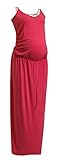 9fashion マタニティワンピース TOOBA ダブルショルダーストラップマキシ丈マタニティワンピース サイズXL コーラル