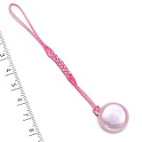 [クラフトハウス] 水琴鈴 根付け 5色 鈴 宝来鈴 (ピンク)