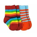 【並行輸入】【メール便】ベビーレッグス　レインボー＆オレンジアクア　靴下2足セット　BabyLegs Spectrum Socks 0-12ヶ月