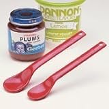 Small Maroon Spoon Feeding Therapy Spoons 2-Pack [並行輸入品]