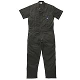 [ディッキーズ]Dickise【ツナギ服】春夏半袖ツヅキ服・ベーシックカバーオール《059-21-711》 (3L, OD オーディ)