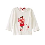 ジンボリー GYMBOREE/ ラブガールティ ホワイト トップス長袖Tシャツ 5歳【並行輸入】