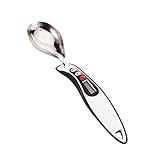 Baosity 全４色選べる　計量　スプーン　スケール　キッチン　液晶画面　読みやすい　調整機能　測定ツール　調理用　 - ブラック