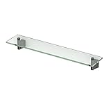 Gatco 4716MX Bleu, Glass Shelf In Matte Black by Gatco