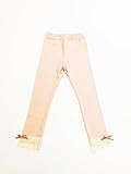 HANGERHOUSE(ハンガーハウス) 子供 レギンス 女の子 こども ストレッチ コットン (13号(140cm), PINK：ピンク)