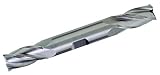 Bassett MDE-4 Series Solid Carbide General Purpose End Mill, Uncoated (Bright) Finish, 4 Flute, 30 D