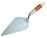 Bon 72-455 Pro Plus Carbon Steel Wide London Masonry Trowel with Leather Handle [並行輸入品]