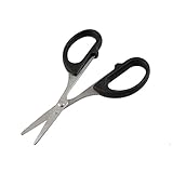 uxcell シザーズ　はさみ　ステンレス鋼　プラスチック　ブラック　1個