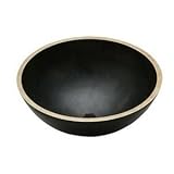 エルケイecb16ba AsanaバスルームシンクブロンズAgedソリッド真鍮Vessel 0穴