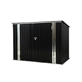 OSJ ゴミ箱 屋外 収納庫 大容量 大型 ごみ箱 ストッカー 外用 ゴミステーション ベランダ 収納ボックス 金属製 防水 庭 ガーデン