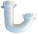 Larsen Supply 03 – 4227洗面所/キッチン排水シンクトラップJ曲げ、ホワイトPVC、1.25 – 1.5-in。チューブコンセント 6 03-4227