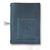 KISSKI·H Olvido フリー名前カスタム 刻印 A5 本革レザー詰め替えジャーナル パーソナライズ トラベラーズノートブックカバー