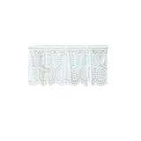 VORCOOLウィンドウ短いカーテン装飾Sun Proof Shade画面Purdahカーテン飾り布(ホワイトドット)