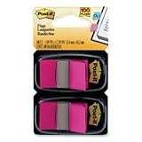 Post - it ?Â «フラグ、1インチ、Ideal forマーキングand Flagging紙ドキュメント、明るいピンク、50 perディスペンサー、2つDispensers 1パック