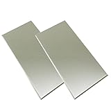 ハイロジック TQOOL マグネットがくっつく ハサミで切れる 折り曲げカンタン キッチンパネル 壁面装飾 スチールパネル 20x10cm シルバー 2枚入 59031