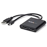 StarTech.com 2ポートMSTハブ Mini DisplayPort - 2x DsiplayPort マルチモニタースプリッタ 4K対応 Windowsのみ対応 MSTMDP122DP