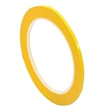 JUSTVEL ラインテープ カッティングシート 3mm × 66m 車 バイク 耐水 防水 多機能 テープ (イエロー)