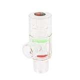 uxcell　蛇口　スイッチ　クリア　プラスチック　20mm　オスネジ　フィッティング