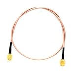 Padarsey RG316 同軸 ケーブル 両端SMA ケーブル 1m 超低損失 テフロン SMA-P（オス）-SMA-P（オス）