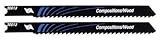 Vermont American 30013 U Shank 3-5/8-Inch 10TPI High Carbon Steel Jigsaw Blade, 2-Pack [並行輸入品]