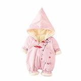 AMIGOYO ベビー服 ロンパース カバーオール ジャンプスーツ 冬 中綿 フード付き 厚手 前開き 男の子 女の子 中国風 刺繍 保温 防寒 暖かい 3色