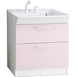 TOTO 洗面化粧台(KEシリーズ) 間口750 2段引出タイプ ペールピンク LDCF075BCGEN2P
