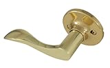Honeywell 8106004L Wave Dummy Left Door Lever, Polished Brass by Honeywell