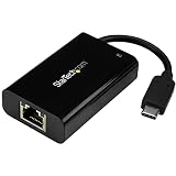StarTech.com 有線LANアダプター/USB Type-C - RJ45/USB 3.1/ギガビットイーサネット/USB PD 2.0/Thunderbolt 3 互換 US1GC30PD