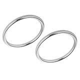 F Fityle 2個　ステンレススチール　O　ラウンド　リング　高強度　実用的　　　　