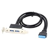 USB 3.0メスバックパネルからマザーボード20ピンケーブル、PCIブラケット40 cm