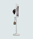 LIANGJUN コートラック床立て吊り服ホルダー9フックハンマー形状ラウンドボトム4色、40 * 180cm ( 色 : 白 )