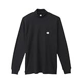 [チャンピオン] Tシャツ オープンハンガー仕様 丸胴仕様 保温 コットンブレンド ハイネックロングスリーブTシャツ CM4HW201 メンズ ブラック L