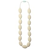 Mama & Little Silicone Teething Nursing Necklace for Mom Lulu, Cream [並行輸入品]