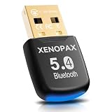 【2025 Bluetooth 5.4 usb】 YHOYH Bluetooth アダプタ 5.4 Bluetooth レシーバー ブルートゥース レシーバー パソコン ブルートゥース 後付け bluetooth USB 超低遅延 EDR/LE対応(省電力) 小型 簡単な操作 最大通信距離20m aptX/SBC/AAC Win7/8.1/10/11対応 Mac非対応 挿し込で即利用（ブラック)
