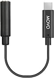Movo PMA-1 DJI Osmo ポケットマイク 外部サウンドアダプター USB Type-C - 3.5mm TRS 外部マイクアダプター。