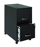 Space Solutions 22 2 Drawer Mobile Metal File Cabinet with Wheels and Drawer Lock [並行輸入品]