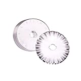 PH PandaHall 約10枚入り ロータリーカッター 替え刃 カッター ラウンド 直径45mm スペア替え刃 ミシン目カッター 皮革・布・紙・ゴムシート・フィルムなど 切断ナイフ 裁縫道具 切断